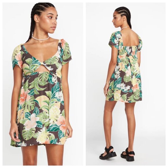 NWT VOLCOM Excapism Mini Dress, size Small - Picture 8 of 11